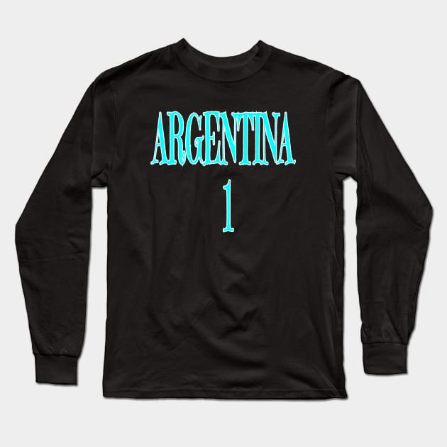 Argentina 1 Long Sleeve T-Shirt by Holisudin 